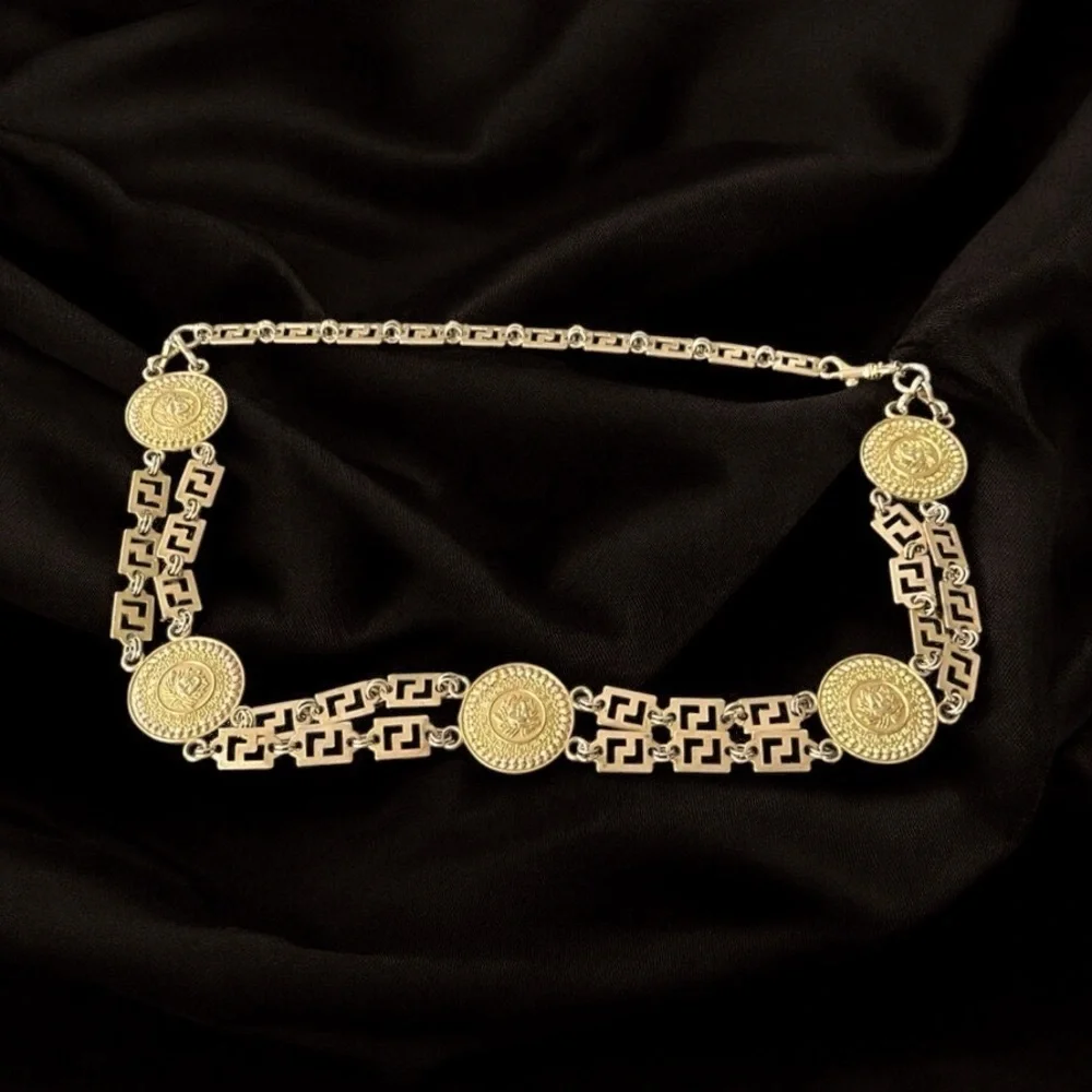 Gold tone Luxurious Metallic belt
